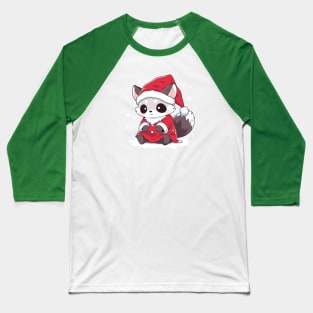 A tiny raccoon trying to be like Santa Baseball T-Shirt